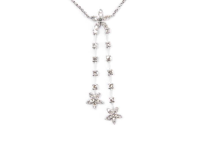 Shooting star diamond necklace